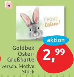 Budni Goldbek Oster- Grußkarte Angebot