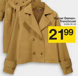 Zeeman Kurzer Damen- Trenchcoat Angebot