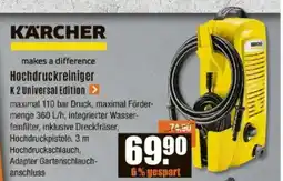 V Baumarkt KARCHER Hochdruckreiniger K 2 Universal Edition Angebot