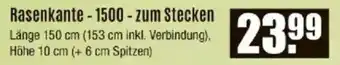 V Baumarkt Rasenkante - 1500 - zum Stecken Angebot