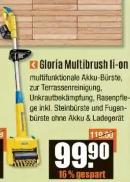 V Baumarkt Gloria Multibrush li-on Angebot