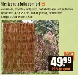 V Baumarkt Sichtschutz Zofia comfort Angebot