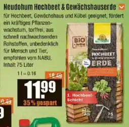 V Baumarkt Neudohum Hochbeet & Gewächshauserde Angebot