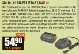 V Baumarkt Starter-Kit P4A PBA 18V/45 2,5 AH Angebot