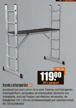 V Baumarkt KRAUSE Corda Leitergerüst Angebot