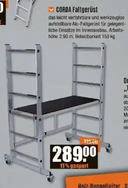 V Baumarkt KRAUSE CORDA Faltgerüst Angebot