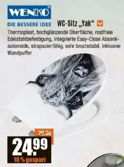 V Baumarkt WENKO WC-Sitz ,,Yak" Angebot