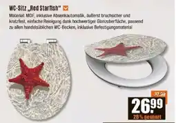 V Baumarkt WC-Sitz ,,Red Starfish" Angebot