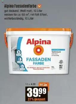 V Baumarkt Alpina Fassadenfarbe Angebot