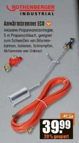 V Baumarkt ROTHENBERGER INDUSTRIAL Anwärmbrenner ECO Angebot