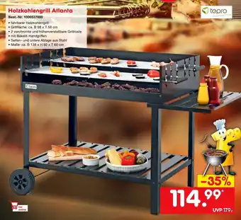 Netto Marken-Discount Tepro Holzkohlengrill Atlanta Angebot