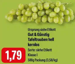 Feneberg Gut & Günstig Tafeltrauben hell kernlos Angebot