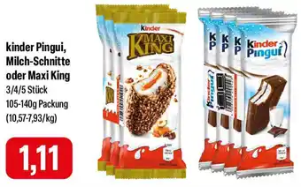 Feneberg kinder Pingui, Milch-Schnitte oder Maxi King Angebot