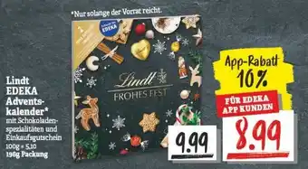 NP Discount Lindt Edeka Adventskalender 196g Angebot