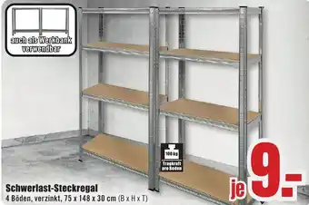 B1 Discount Baumarkt Schwerlast-Steckregal Angebot