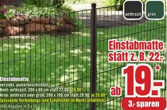 B1 Discount Baumarkt Einstabmatte Angebot