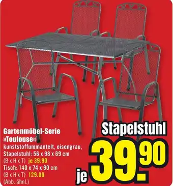 B1 Discount Baumarkt Gartenmöbel-Serie Toulouse Angebot