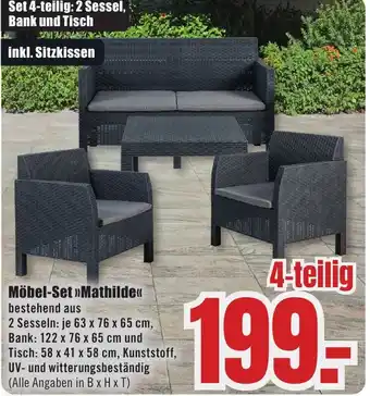 B1 Discount Baumarkt Möbel-Set Mathilde Angebot