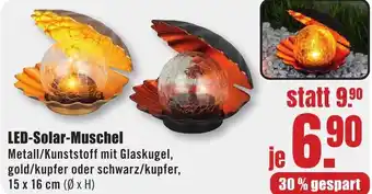 B1 Discount Baumarkt LED-Solar-Muschel Angebot