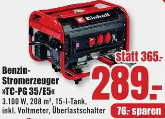 B1 Discount Baumarkt Einhell Benzin Stromerzeuger TC-PG 35/E5 Angebot