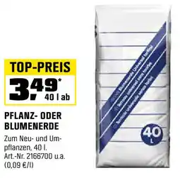 OBI PFLANZ- ODER BLUMENERDE Angebot