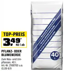 OBI PFLANZ- ODER BLUMENERDE Angebot