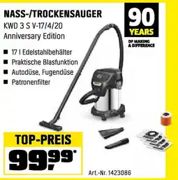 OBI KÄRCHER NASS-/TROCKENSAUGER KWD 3 S V-17/4/20 Anniversary Edition Angebot