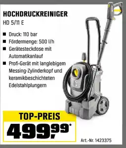 OBI KÄRCHER HOCHDRUCKREINIGER HD 5/11 E Angebot