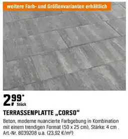 OBI TERRASSENPLATTE,,CORSO" Angebot