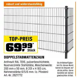 OBI DOPPELSTABMATTENZAUN Angebot