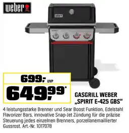 OBI GASGRILL WEBER ,,SPIRIT E-425 GBS" Angebot