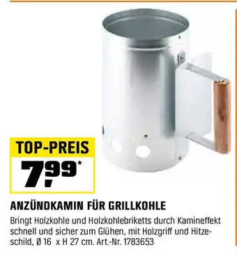 OBI ANZÜNDKAMIN FÜR GRILLKOHLE Angebot