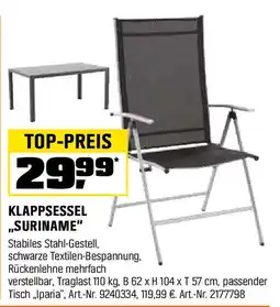 OBI KLAPPSESSEL ,,SURINAME" Angebot