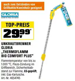 OBI GLORIA UNKRAUTBRENNER THERMOFLAMM BIO COMFORT PLUS" Angebot