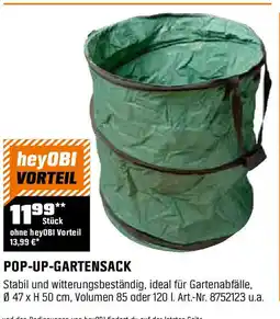 OBI POP-UP-GARTENSACK Angebot