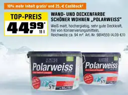 OBI WAND- UND DECKENFARBE SCHÖNER WOHNEN,,POLARWEISS" Angebot