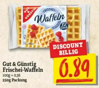 NP Discount Gut & Günstig Frischei Waffeln 250g Angebot