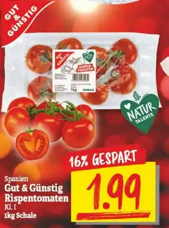 NP Discount Gut & Günstig Rispentomaten 1kg Angebot