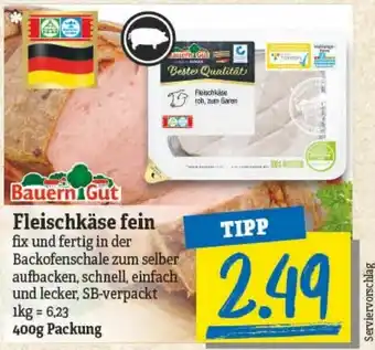 NP Discount Bauern Gut Fleischkäse fein 400g Angebot