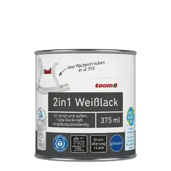 toom Baumarkt Toom 2in1 Weisslack Angebot