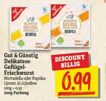 NP Discount Gut & Günstig Delikatess Geflügel Frischwurst 200g Angebot