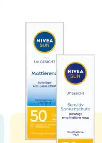 Rossmann Nivea Sun Gesichtscreme Sonnenschutz Mattierend LSF 50 Angebot