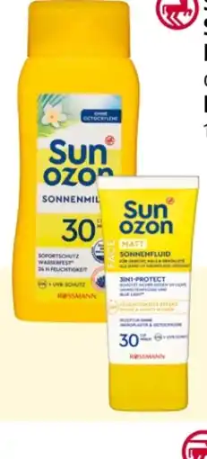 Rossmann Sunozon Sonnenmilch LSF 30 Angebot