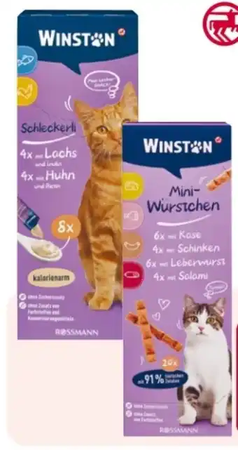 Rossmann Winston Katze Schleckerli Angebot