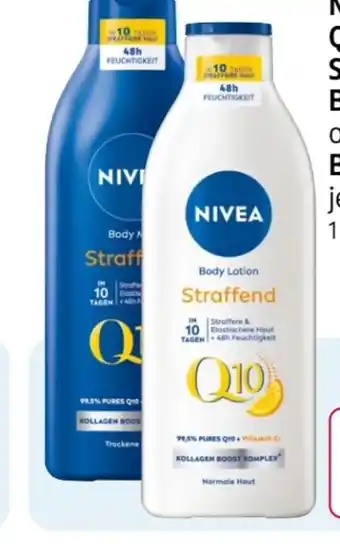 Rossmann Nivea Q10 Straffende Body Milk Angebot