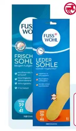 Rossmann Fusswohl Frischesohlen Angebot