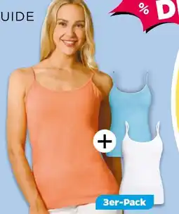 NETTO Bodyguide Damen Spaghetti Tops 3er-Pack Angebot