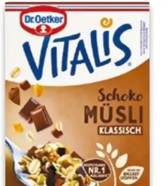 NETTO Dr. Oetker Vitalis Schoko Müsli klassisch Angebot