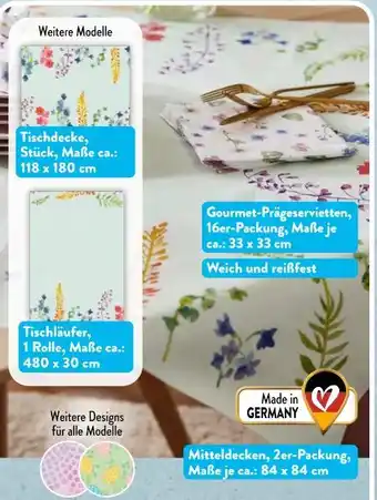 Aldi Süd Kokett Premium-Papier Tischdekoration Angebot