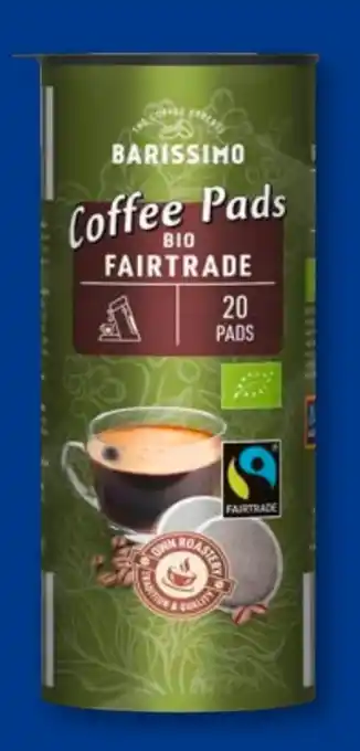 Aldi Süd Barissimo Bio Fairtrade Kaffeepads Angebot